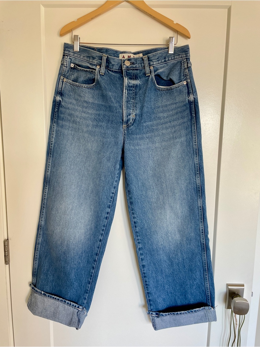 AMO Sonia cuffed button fly jeans size 30 - Picture 3 of 6